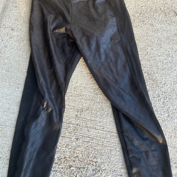 Tag elemental designer stitched checkerboard front joggers pants leggings large - Picture 7 of 11